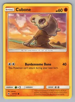 CUBONE 57/131 C FORBIDDEN LIGHT POKEMON NM FLI 2018+ - Image 1