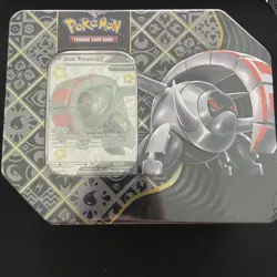 Scarlet & Violet Paldean Fates Tin - Shiny Iron Treads ex - Pokemon TCG - SEALED - Image 1