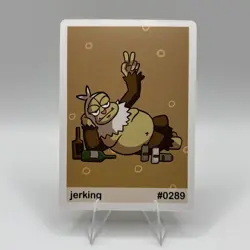 Pookiemoot Gen 3 - Jerking (Slaking) #0289 - Pokemon Fan Art Non TCG - Image 1