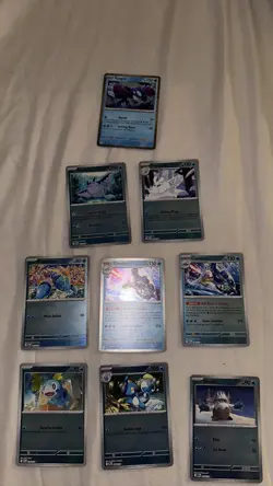 Pokemon Mega Evolution Water Lot NM 9 Cards - Image 1