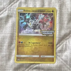 Reshiram Zekrom Kyurem Legendary Collection Holo Full Art Pokemon Card 500 HP - Image 1