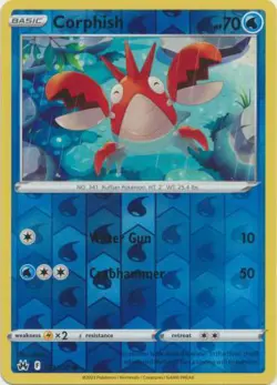 Corphish 33/159 Reverse Holo | Crown Zenith | Pokemon Card - Image 1