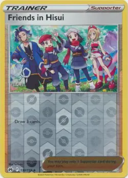Friends in Hisui 130/159 Reverse Holo | Crown Zenith | Pokemon Card - Image 1