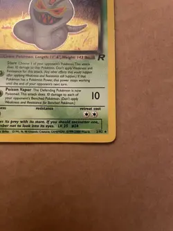 Rare Pokemon Dark Arbok Card 2/82 Near Mint Condition Team Rocket NM HOLO - Image 2