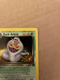 Rare Pokemon Dark Arbok Card 2/82 Near Mint Condition Team Rocket NM HOLO - Image 5