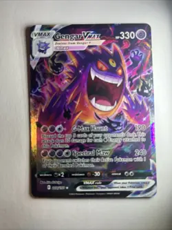 Gengar VMAX Holo ART Card, Full Art, This Is NOT A Pokemon Game Card - Image 1
