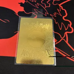 Pokemon Mewtwo & Mew Tag Team GX Gold Foil Fan Art Collector Card - 270 HP - Image 2