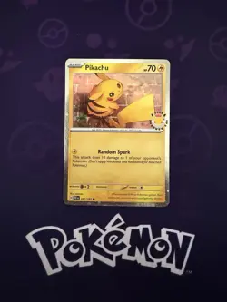 Pokemon Day 2026 Pikachu 051/162 Stamped Promo Holo MCAP Pokemon Day Card - Image 1