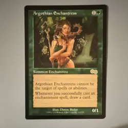 Wizards of the Coast MTG Argothian Enchantress Urza's Saga Rare 1998 #234 - Image 3