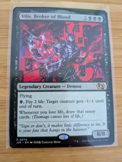 MTG Vilis, Broker of Blood (Anime Art) 0070 J25 Foundations M/NM Free UK P&P - Image 1