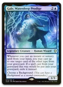 Gale, Waterdeep Prodigy #72 (Foil) (NM) Baldur's Gate CLB Magic MTG - Image 1
