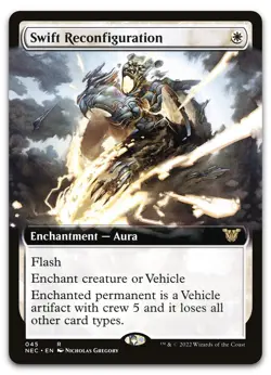 Swift Reconfiguration (Extended Art) #45 NM Kamigawa Neon Dynasty NEC Magic MTG - Image 1