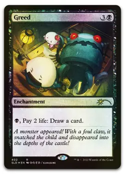 Greed #402 (Foil) (NM) Secret Lair Drop SLD Magic MTG - Image 1