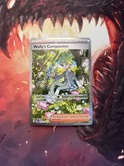 Pokemon Wally's Compassion 186/132 Mega Evolution Special Illustration Rare NM - Image 2