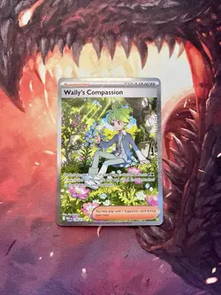 Pokemon Wally's Compassion 186/132 Mega Evolution Special Illustration Rare NM - Image 3