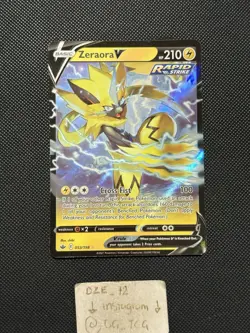 Pokemon Chilling Reign - Zeraora V - 053/198 - Full Art - M/NM - Image 1