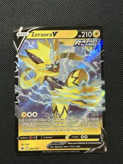 Pokemon Chilling Reign - Zeraora V - 053/198 - Full Art - M/NM - Image 2