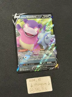 Pokemon Darkness Ablaze - Galarian Slowbro V - 099/189 - Full Art - M/NM - Image 3
