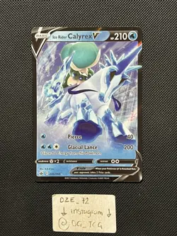 Pokemon Chilling Reign - Ice Rider Calyrex V - 045/198 - Full Art - M/NM - Image 1