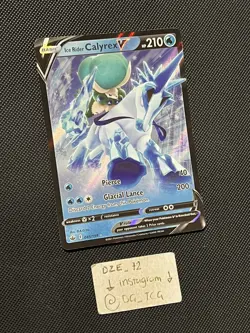 Pokemon Chilling Reign - Ice Rider Calyrex V - 045/198 - Full Art - M/NM - Image 3