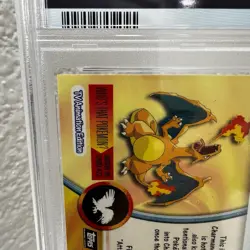 1999 Topps Pokemon TV Animation Edition Charizard #06 - PSA 8 NEAR MINT-MINT - Image 5