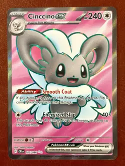 Cinccino ex - 105/086 #105/86 (Holo) (NM) ME04: Chaos Rising CRI Pokemon - Image 3