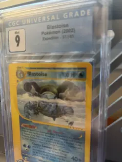 *old blue label* CGC 9 Blastoise 37/165 Expedition 2002 Pokemon Card - Image 2