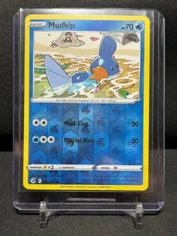 Mudkip 062/264 Reverse Holo Pokemon 2021 Fusion Strike NM - Image 1