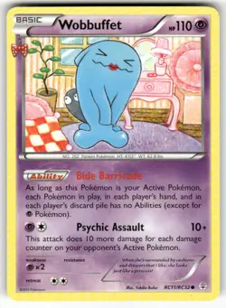Wobbuffet RC11/RC32 Common Generations Pokemon Moderately Played - Image 1