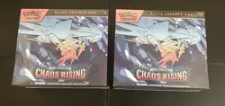 Pokemon TCG: Chaos Rising Elite Trainer Box ETB 2x Factory Sealed - Image 1