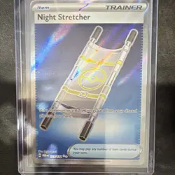 Pokemon Night Stretcher 173/132 Me01 Ultra Rare Trainer Holo English - Image 1
