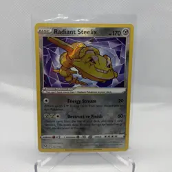 Radiant Steelix 124/196 - SWSH: Lost Origin Radiant Rare - Pokemon TCG (NM) - Image 1