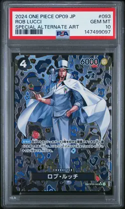 2024 ONE PIECE JAPANESE OP09-EMPERORS IN THE NEW WORLD #093 ROB LUCCI PSA 10 - Image 1