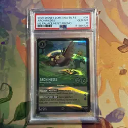 PSA 10 Disney Lorcana Archimedes Resourceful Owl 2025 Palace Heist Promo 34/P2 - Image 1