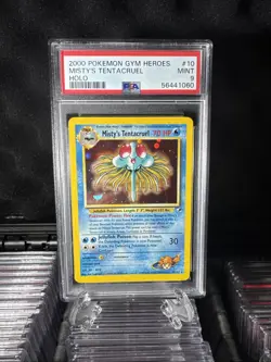Pokemon 2000 Gym Heroes Misty's Tentacruel Holo Card 10/132 PSA Graded Mint 9 - Image 1