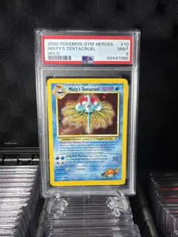 Pokemon 2000 Gym Heroes Misty's Tentacruel Holo Card 10/132 PSA Graded Mint 9 - Image 2