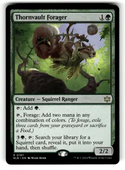 Thornvault Forager 197 Rare Bloomburrow Magic: The Gathering Near Mint - Image 1
