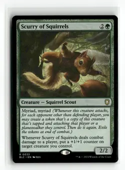 Scurry of Squirrels Bloomburrow NM Rare #33 MTG Magic - Image 1