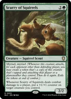 Scurry of Squirrels Bloomburrow NM Rare #33 MTG Magic - Image 3