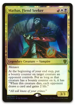 Mathas, Fiend Seeker #42 (Foil) (NM) Commander 2017 C17 Magic MTG - Image 1