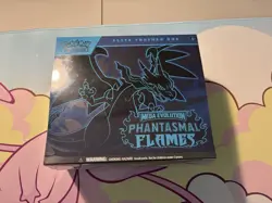Pokemon TCG Phantasmal Flames ETB Factory Sealed - Small Tear - Image 1
