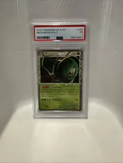 2010 Pokemon HG&SS Meganium Holo 109/123 PSA 1 Pop 10 - Image 1
