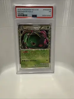 2010 Pokemon HG&SS Meganium Holo Promo Hgss08 PSA 1 Pop 7 - Image 1