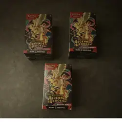 Lot of 3 - Pokemon TCG Mega Evolution Ascended Heroes 6 English Booster Packs - Image 1