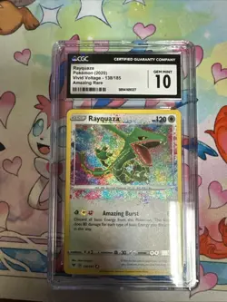 Pokemon TCG Rayquaza Amazing Rare, Vivid Voltage 138/185 - Image 1