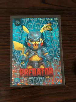 Predator (Pikachu) #E2 - SILVER Holo Box Hit Electric Pikachu Cosplay - Pokemon - Image 1