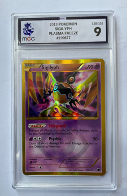PSA MGC 2013 POKEMON HOLO SIGILYPH PLASMA FREEZE GRADE 9 118/116 - Image 1