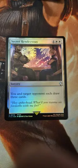 Secret Rendezvous (0219) Foil Final Fantasy U Commander Near Mint Condition - Image 1