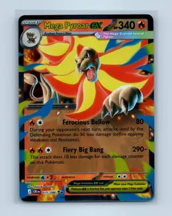 Pokemon tcg ME04: Chaos Rising Mega Pyroar ex Near Mint or Better - Image 1
