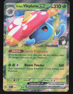 Erika's Vileplume ex 003/217 Double Rare Ascended Heroes Pokemon Near Mint - Image 1